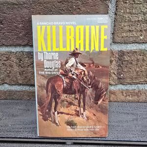 Killraine Western Novel By Thorne Douglas Vtg Fiction Book Fawcett Gold Medal 75